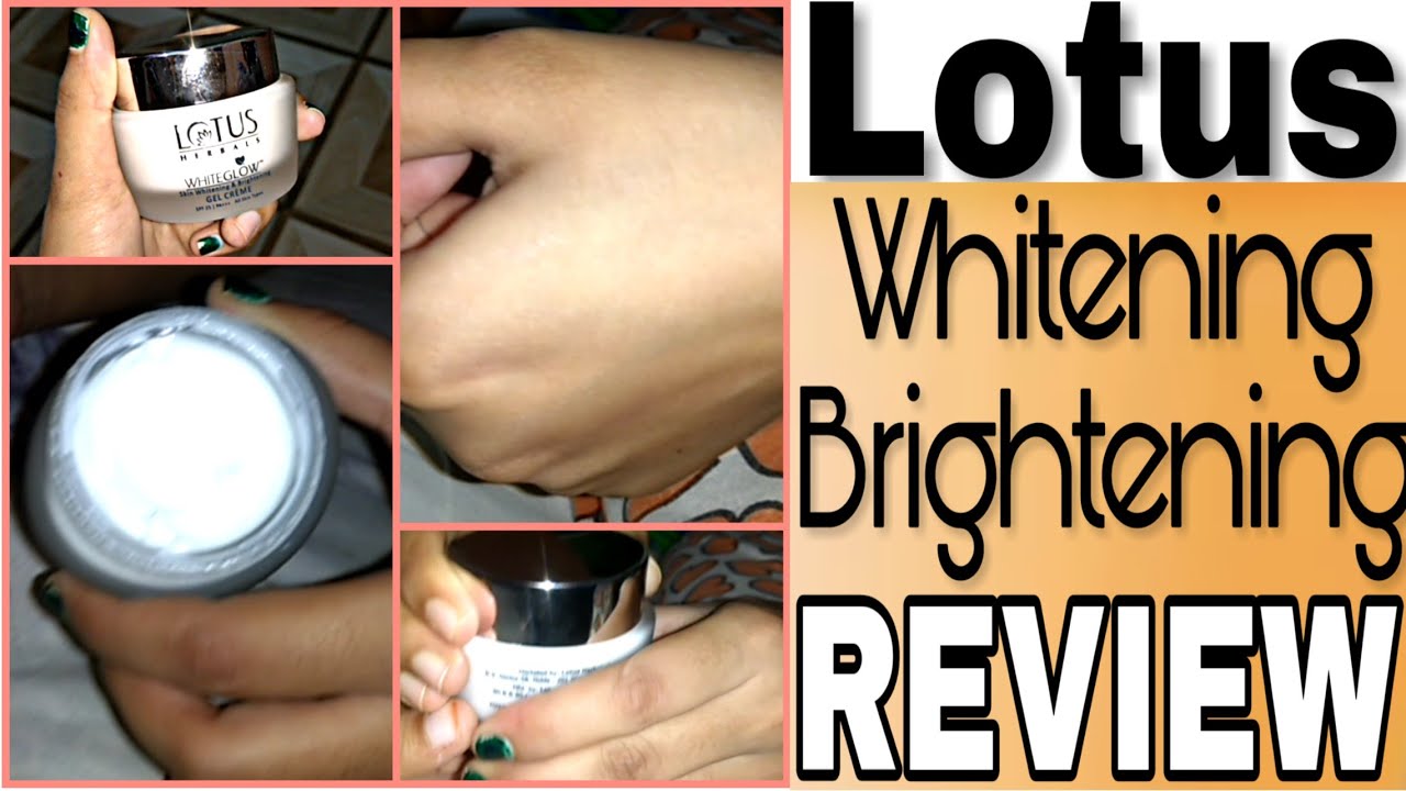Lotus White Glow Skin Whitening Cream Review YouTube