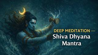 DEEP MEDITATION — Shiva Dhayana Mantra.  Mantra for Inner reflection and purity #shivamantra