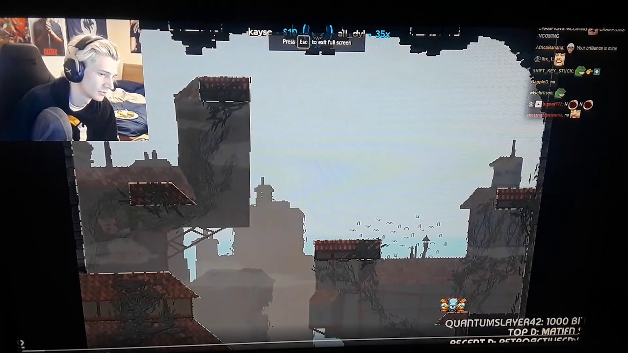 REACTION from Lirik Tries Jump King after few day break ( xQc reaction) 🤣