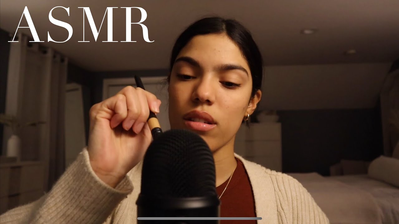 ASMR mic brushing & mic scratching