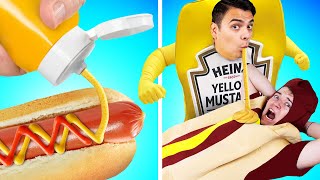 Foods are Alive! 💓 | What If Food Were People? | Funny Relatable Situations By Crafty Hacks