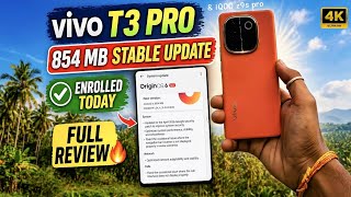 Vivo T3 Pro &amp; iQOO Z9s Pro || 854 MB New Stable Update Enrolled ||  Full Details Review And Changes 