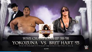 WWE 2K24 Wrestlemania 9 Yokozuna vs Bret Hart