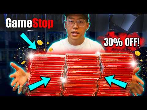 GOT ALL THESE SWITCH GAMES FOR 30% OFF AT GAMESTOP (Video Game Pickups)