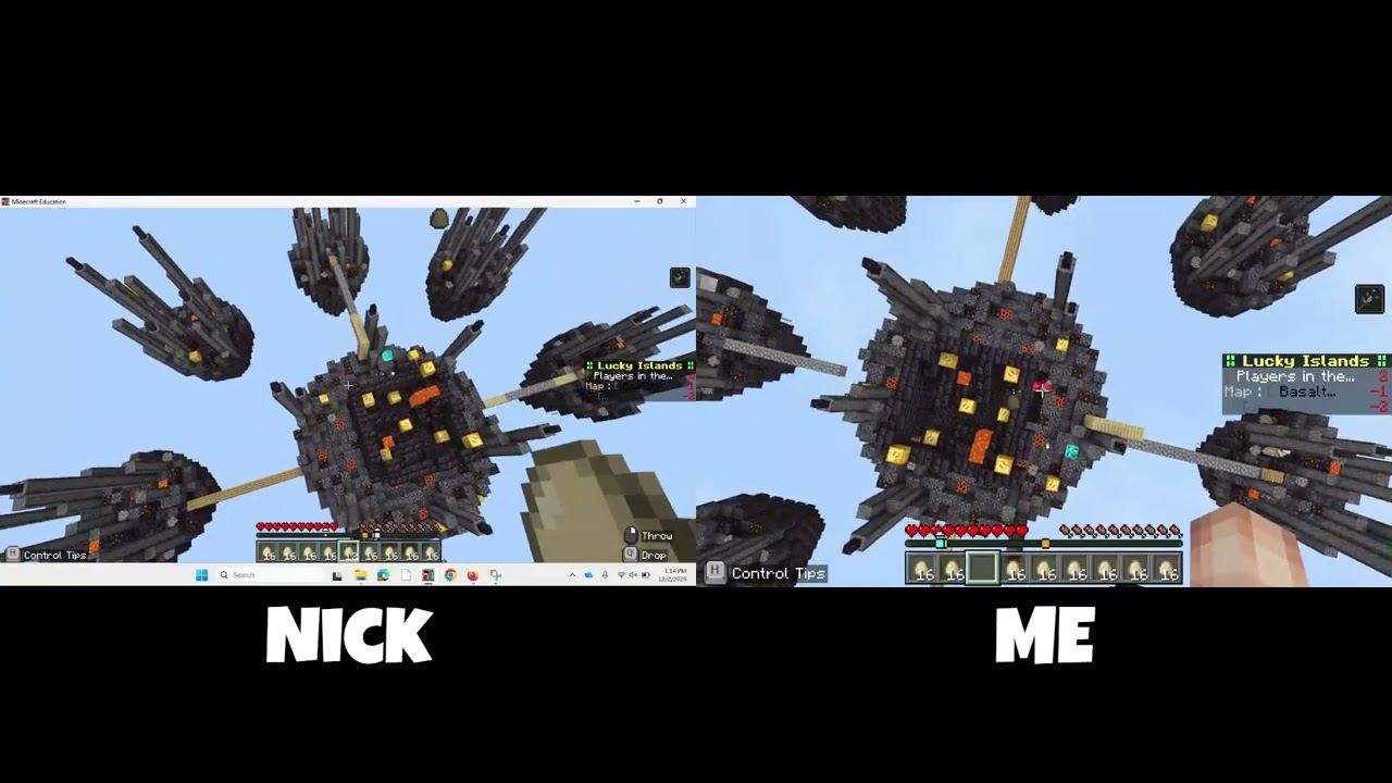 Minecraft Lucky Islands Multi-Perspective (3) (With Commentary)