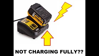 Is your DeWalt FlexVolt Battery Not Charging or holding a state of charge? Simple Solution! DCB115