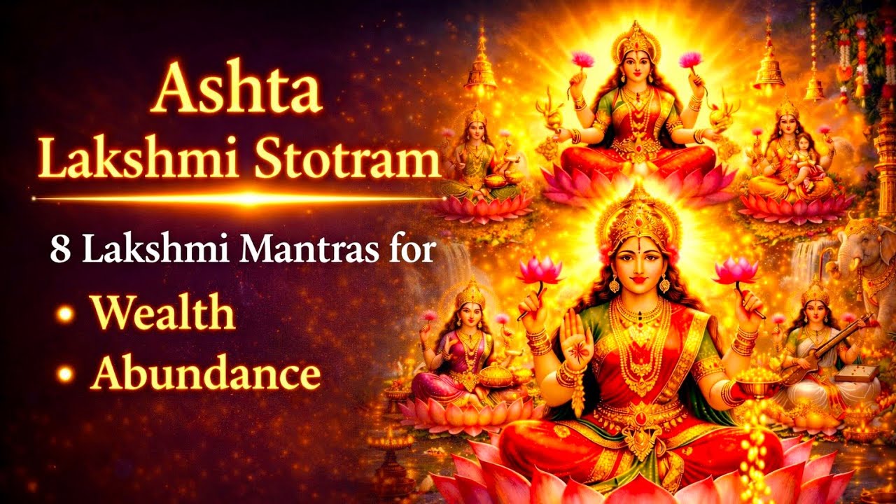 Ashta Lakshmi Stotram | Lakshmi Mantras for Wealth ,Abundance & Money | #bhakti |#laxmi |#lakshmi 