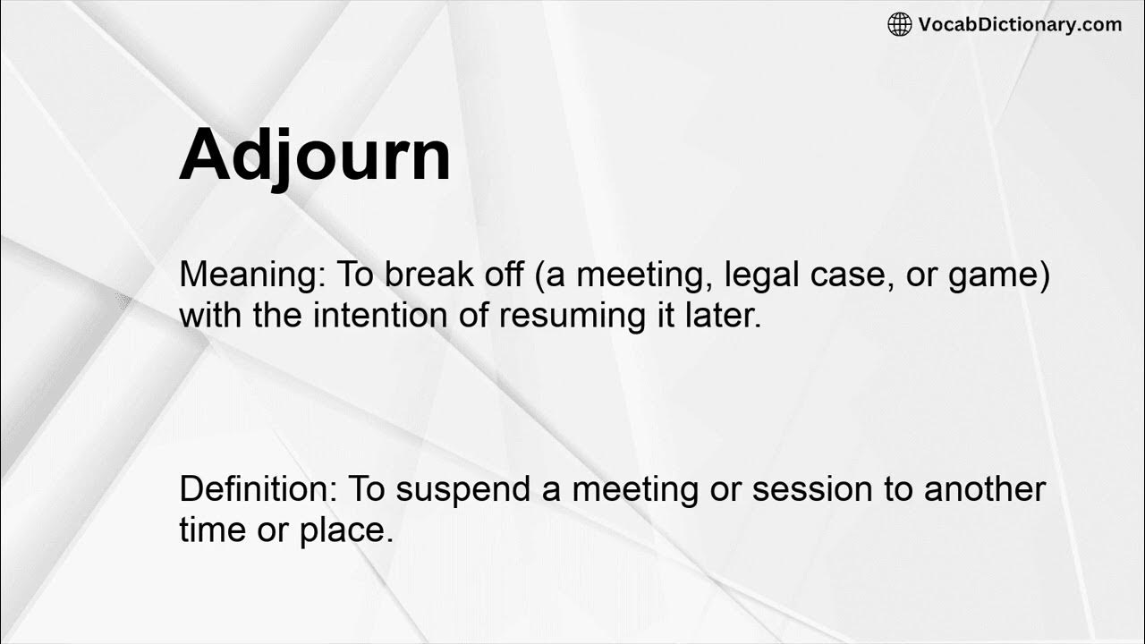 Adjourn Meaning YouTube adjourn-meaning-youtube