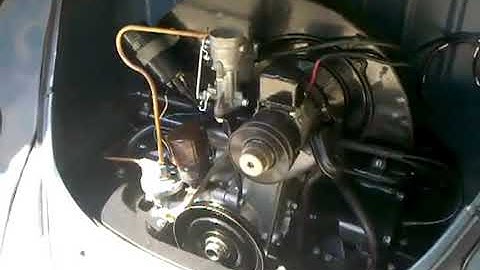 1952 VW Beetle engine rebuild the initial startup