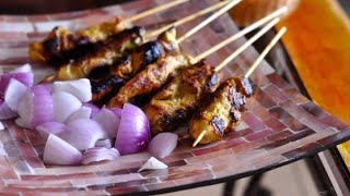 Chicken Satay | (Chicken skewers) Malaysian Recipe