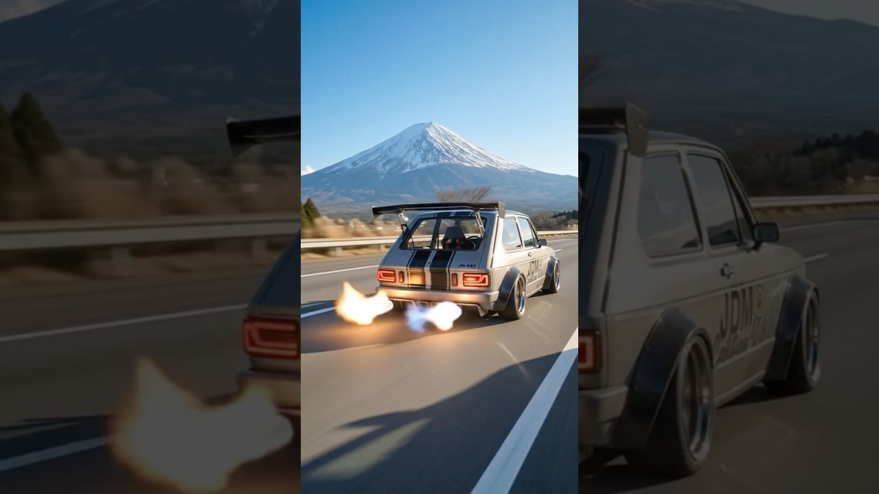 Fiat 147 acionou o NOS e sumiu na estrada do Japão! 😱🔥