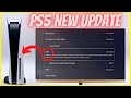 New PS5 Update and Features First Look