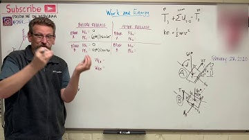 Dynamics: Lesson 24 - Work and Energy Balance Hard Example