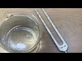 Tuning fork in water demonstration