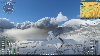 Вольный полет в Альпах. Microsoft Flight Simulator 2020