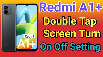 Redmi A1+ Double Tap On Off Screen Kaise Kare | How To Double Tap To Screen Lock in Redmi A1+RJM