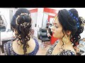 Party hairstyle for beginners using hair extension step-by-step (in Hindi)