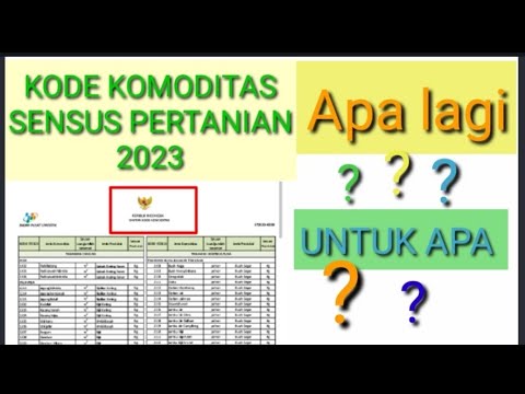 Video: Apa itu kode komoditas?