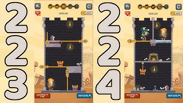 How to Loot - Pin Pull & Hero Rescue Level 223 & 224