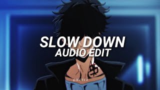 Slow down - Chase Atlantic (AUDIO EDIT) Resimi