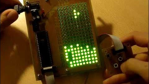 Playing on atmega32 controlled led display (famous tile-matching puzzle)