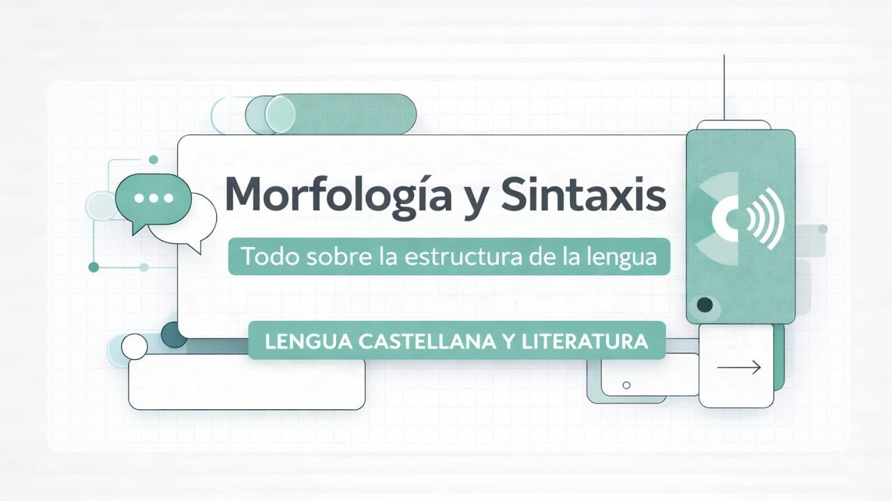 Morfología y sintaxis: te lo explico todo en menos de 10 minutos.