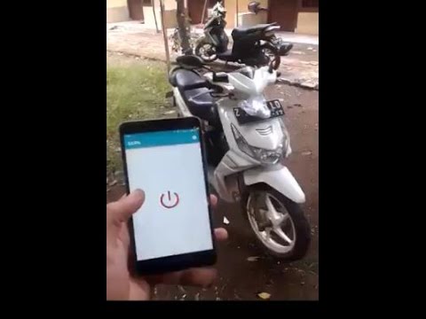 KEREN !! Menyalakan Motor Dengan Aplikasi HP Android - YouTube