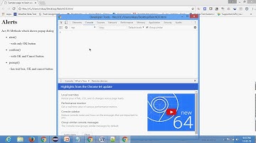 O3 WebDriver 10 - Alert, confirm, prompt Dialog handling