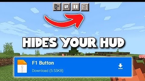 F1 Button Addon for mcpe 1.19