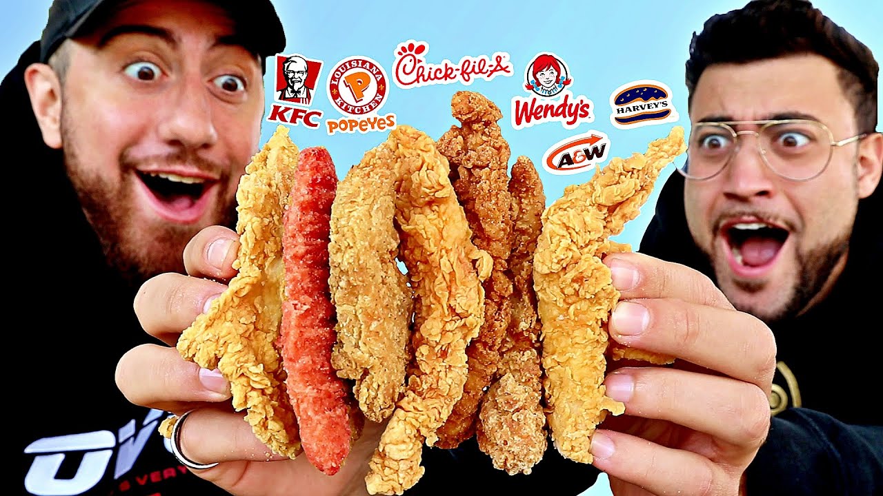 Who Makes The Best Fast Food CHICKEN TENDERS??! (ONLY EATING Chicken