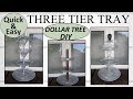 TIERED TRAY DIY | Dollar Tree DIY | Farmhouse Tiered Tray (2019)