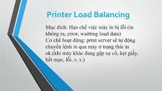 Printer Load Balancing