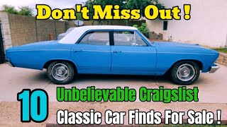 10 Craigslist Classic Cars for Sale by Owner - Insane Deals and Hidden Gems You Won't Want to Miss!