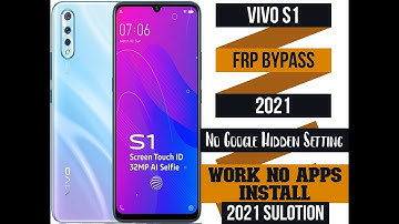 Vivo S1 Frp Bypass No Google Hidden Setting Work NO Apps Install Work 2021