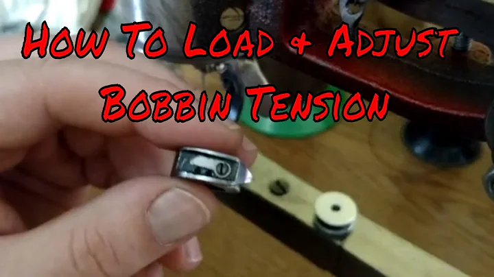 How To Load and Adjust Bobbin Tension on The Chinese Sewing Machine