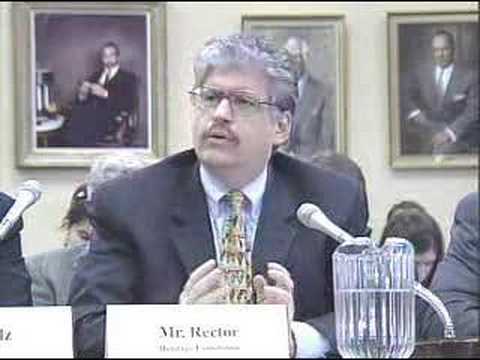 Immigration Hearing 5/10/2007 -- Robert Rector (Heritage)