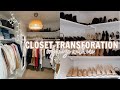 Closet Transformation + Organization | VLOGMAS DAY 7