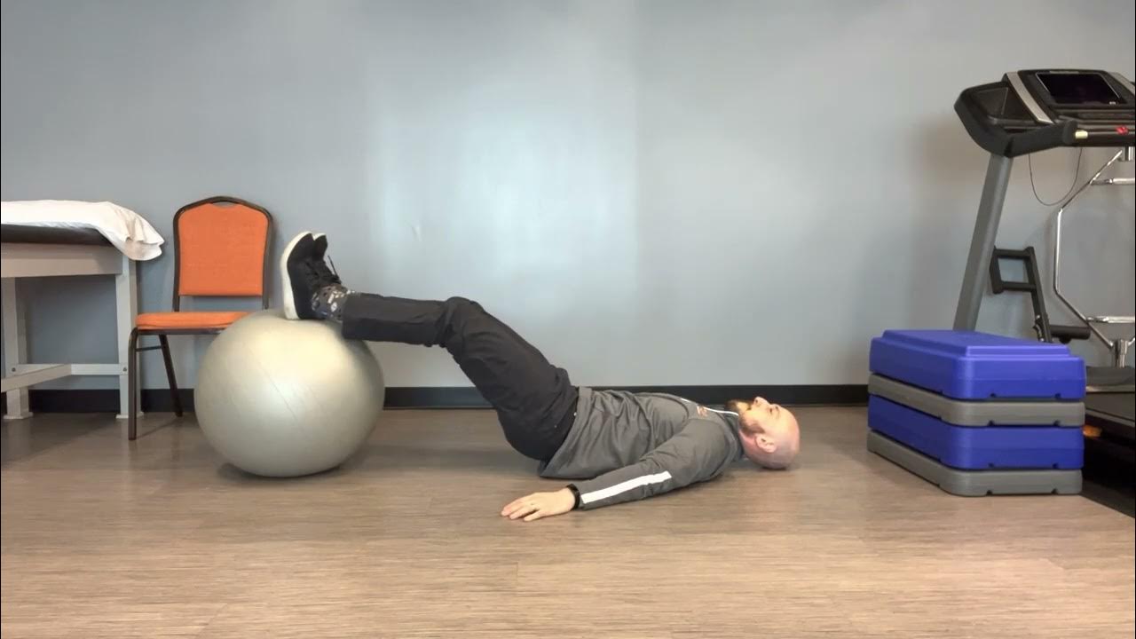 Double Leg Eccentric Glute Bridge on Physioball YouTube