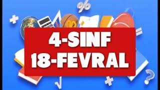 Online maktab online darslar 4-SINF 18-FEVRAL