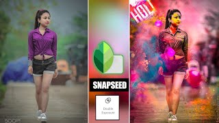 Holi photo editing snapseed | Snapseed holi special photo editing |Snapseed photo editing | screenshot 4