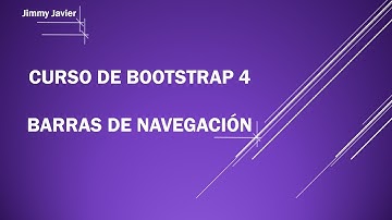 Curso de Bootstrap 4: Barra de Navegación.