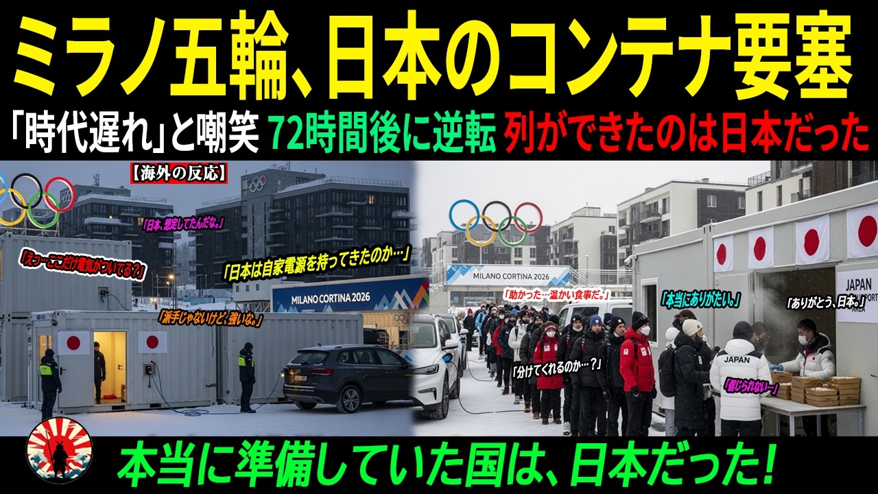 【海外の反応】なぜ日本なのか？崩壊寸前のミラノ五輪で、かつて「遅れた国」と笑われた日本が最後の希望に ｜海外感動ストーリー｜AI物語