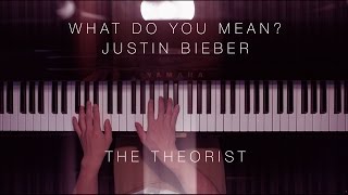 Justin Bieber - What Do You Mean? | The Theorist Piano Cover chords