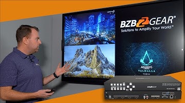 Watch, Capture & Showcase Up to Four HDMI 4K Sources on 1 or 2 Displays with BZBGEAR BG-UHD-QVP-4X2