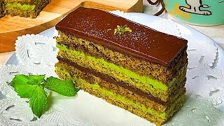 抹茶のオペラケーキの作り方 Green Tea Opera Cake Recipe