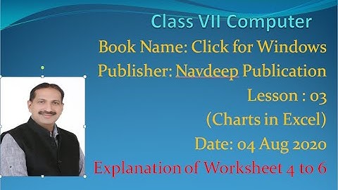 7 Computer/Lesson 3/Chart in Excel/Day4  Video #1/1 Worksheet 4 to 6