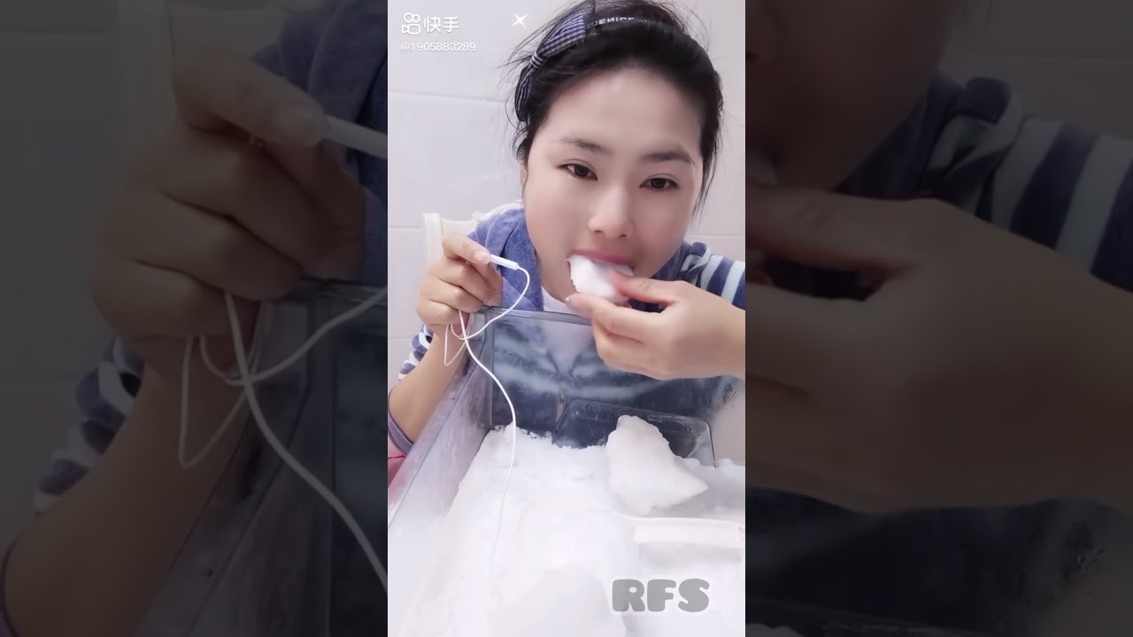 FREEZER FROST EATING [Ice ASMR] OnlyBites #12