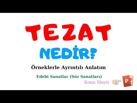 TEZAT Nedir? Tezat Sanatı Örnekleri ve Özellikleri