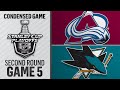05/04/19 Second Round, Gm5: Avalanche @ Sharks