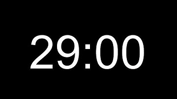 Basic 29 Minutes silent countdown + end beep buzzer